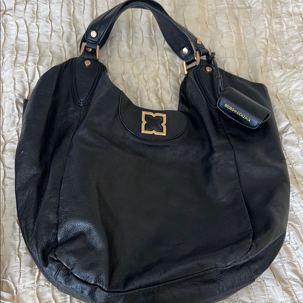 BCBGMaxAzria Black Hobo Bag with Slouchy Silhouette